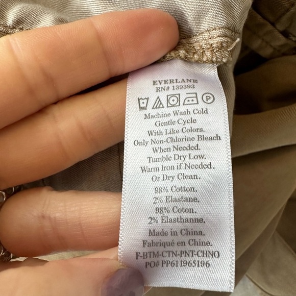 Everlane The Lightweight Relaxed Fit Chino Tan Khaki 0 - Picture 13 of 14